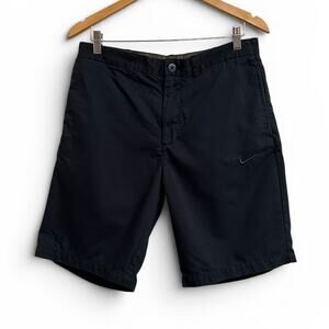 Nike Athletic Dept Golf Shorts Mens 32 Dark Charcoal Plaid Trim 10.5” Inseam